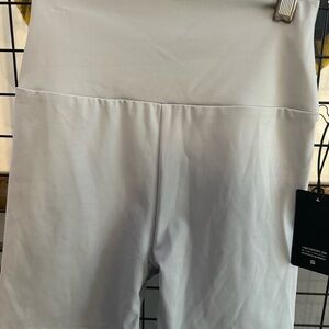 Lanston Sport Blue Bike Shorts with High-Rise Waistband